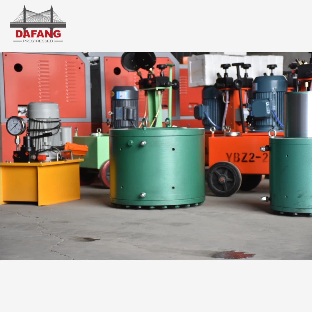 Натяжной полый цилиндр 75 тонн 100 200 500 Телескопический гидравлический домкрат для натяжения столба