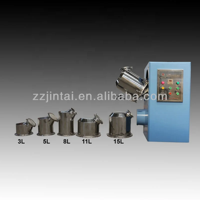 JINTAI NEW dual movement princip JHN Series 15liters 55liters 110liters  Medicine Powder Mixer 360degrees Mixing Machine