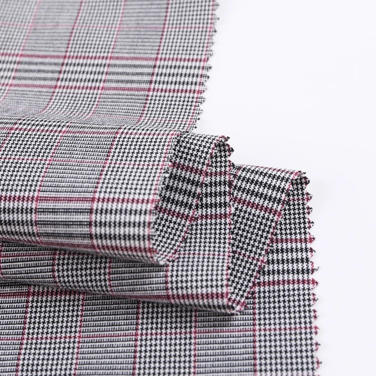 HB18-35 wholesale viscose polyester spandex tr yarn dyed checks dress fabrics