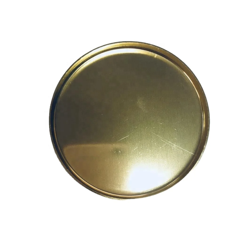 shinny gold aluminum cover for candle jar
