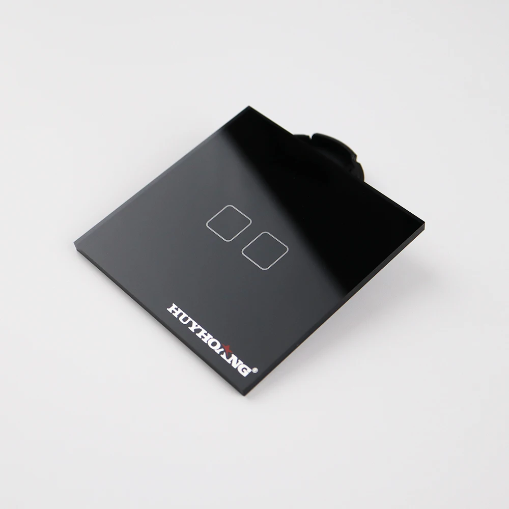 Customized Silk Screen Printing Tempered Glass Panel  for Electronic Lock with Self-adhesive