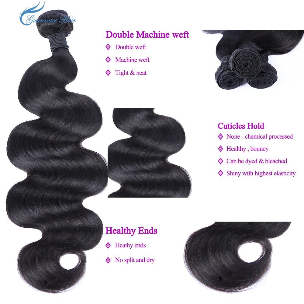 100% unprocessed raw virgin brazilian virgin human hair body wave