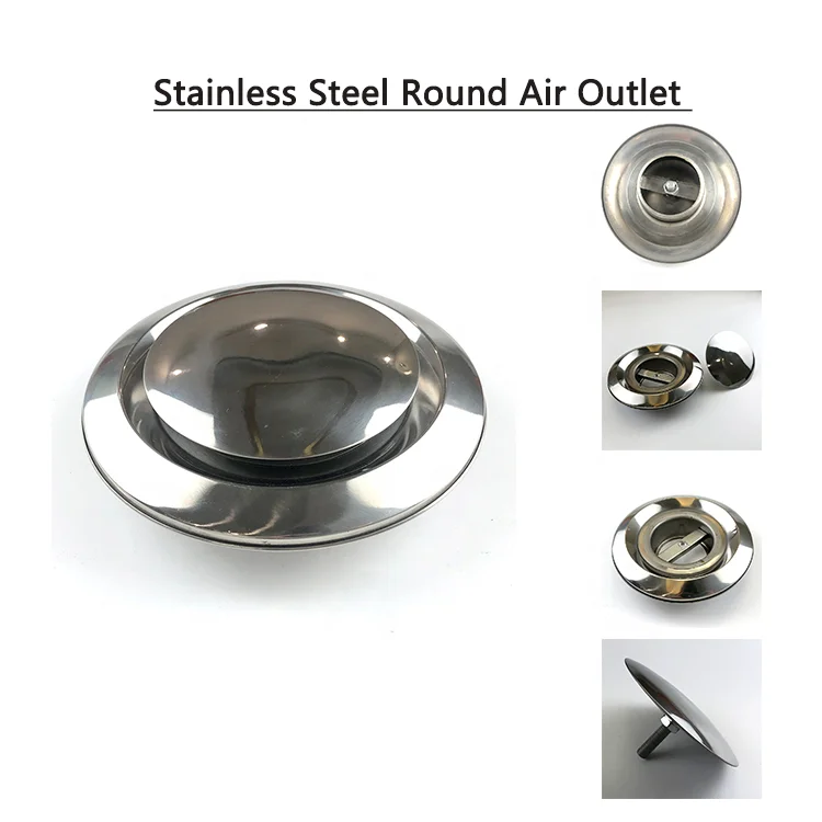 Stainless steel round air outlet of air vent  ventilation system