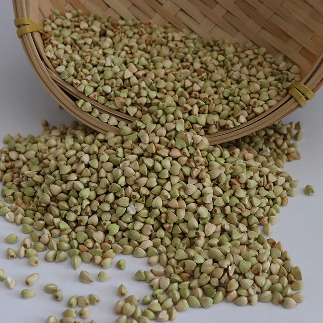 
 Hulled sweet Gluten free raw roasted buckwheat kernels  