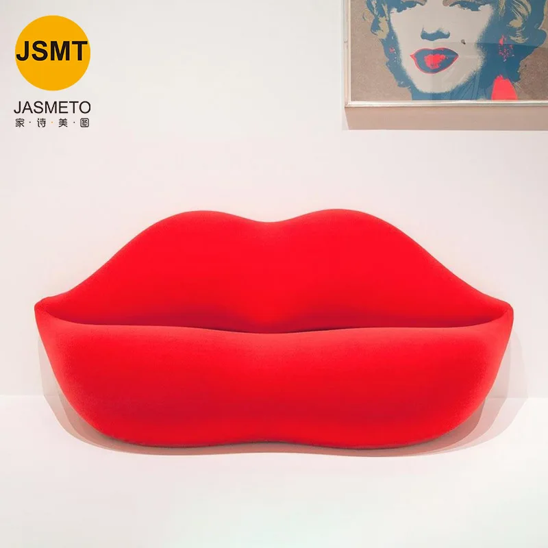 Designer creative red lip sofa shaped personalized leisure clothing shop hotel lounge area art lip sofa chair