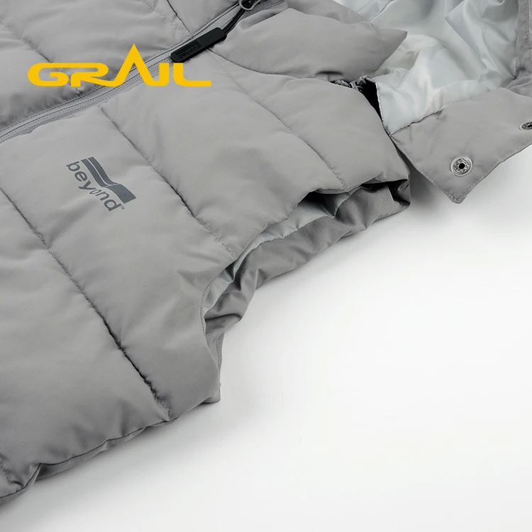 Ladies waistcoat waterproof plain dyed working vest womens winter quilt down jacket with hooded