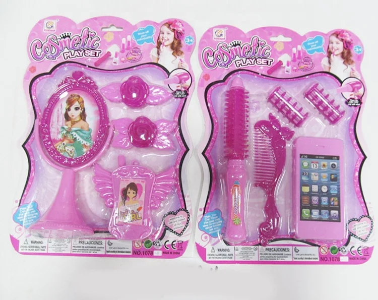Hot sale pretend play  fashion plastic girls beauty play set for kids