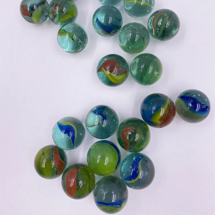 high quality kids playing decoration round glass marbles