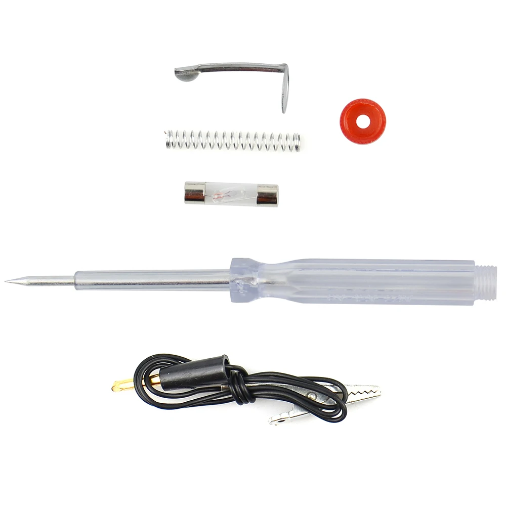 6V-24V Car Circuit Tester Steel Probe 12V DC Light System Test Tool Power Detector Diagnostic Tools for Automotive Use Portable