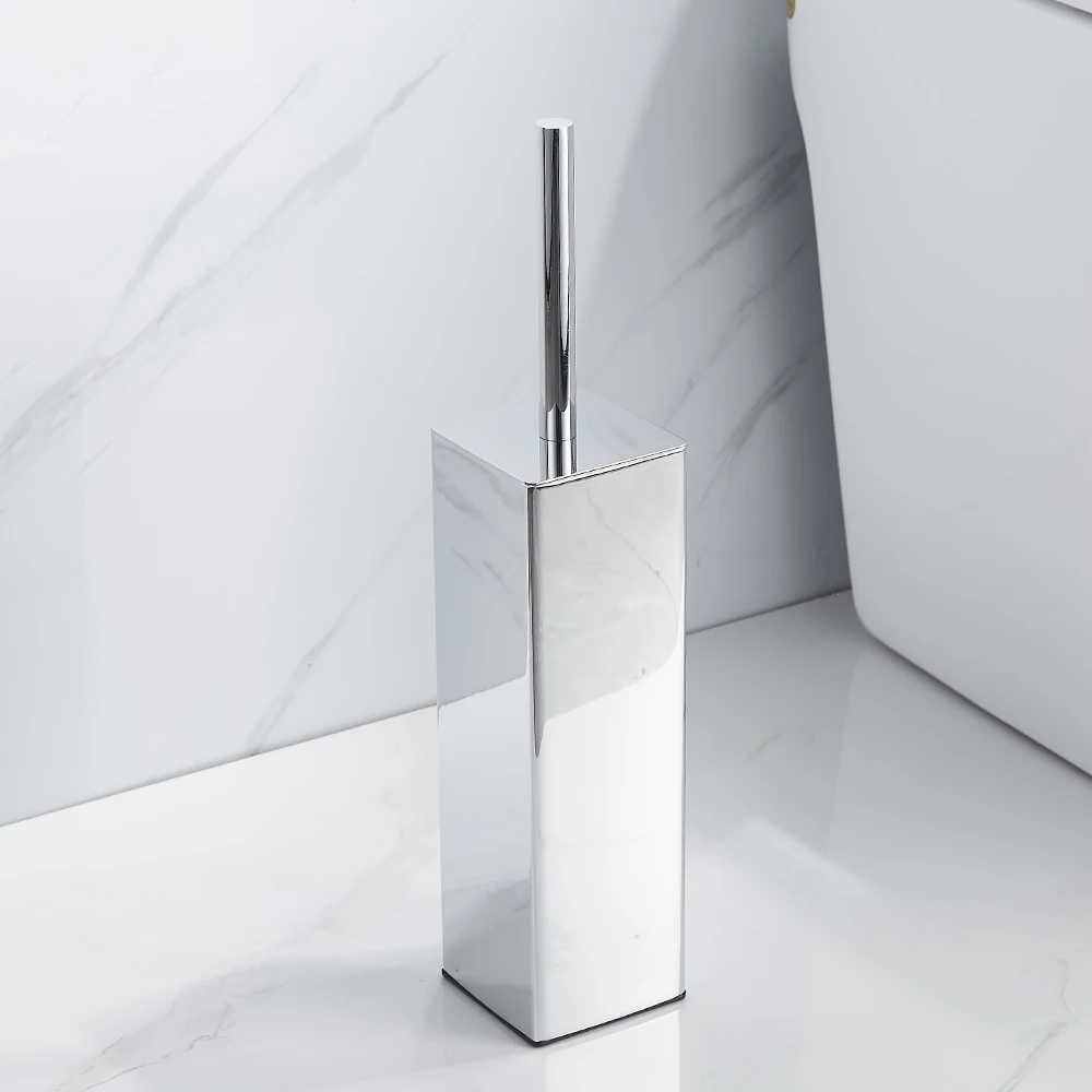 Factory Hot Sale Free Standing Tpr Head Toilet Brush Holder Bathroom Toilet Brush Set