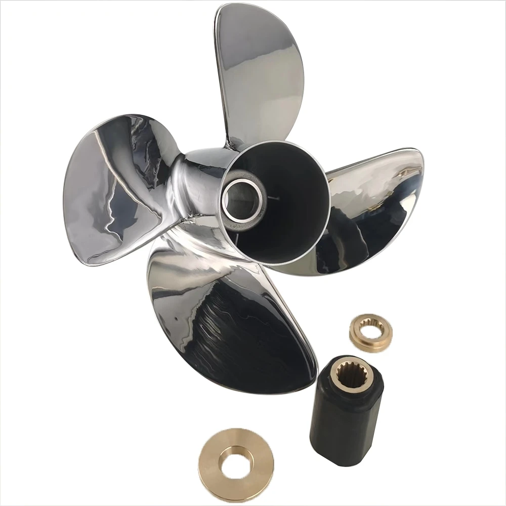 4-blade 14.6 X19 STAINLESS STEEL  Marine Propeller  for VOLVO Outboard Engine