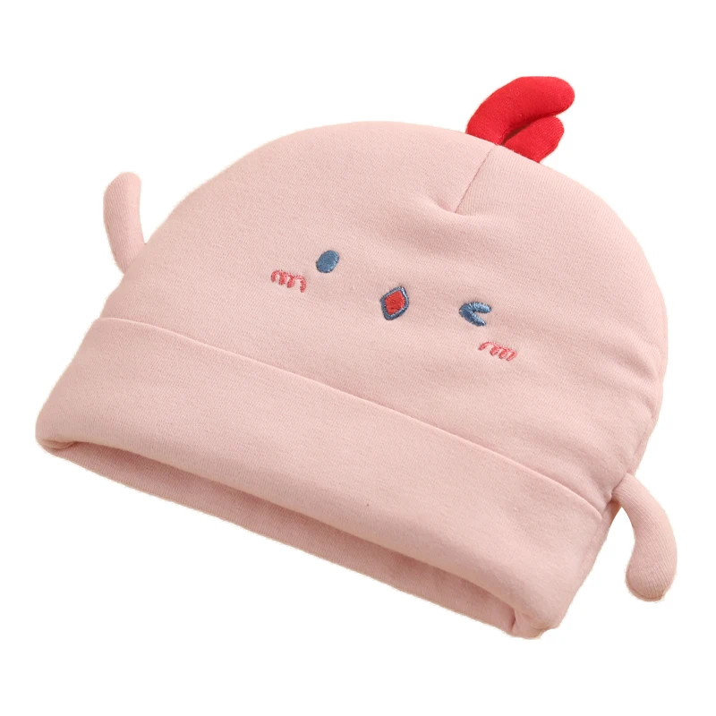 Autumn and winter warm newborn thickened 0-6 months baby boneless cotton newborn men and women baby beanie cap