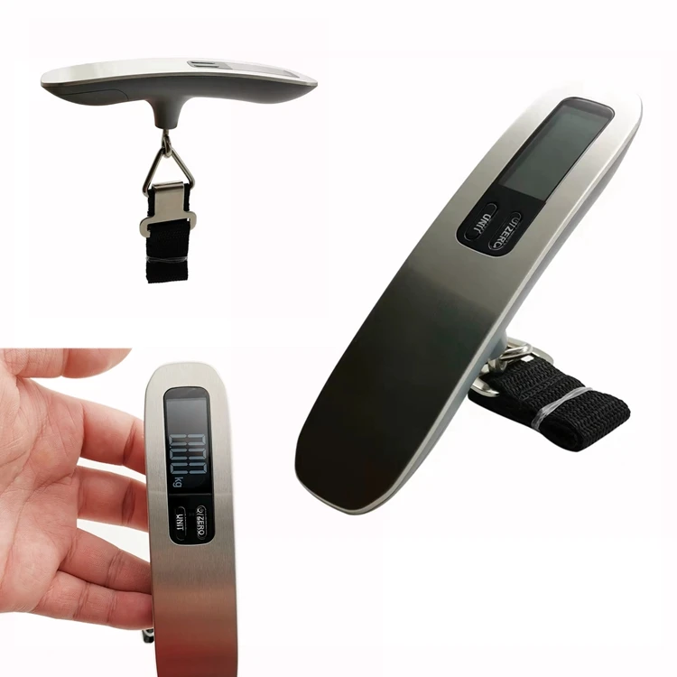 New Design 50kg/110lb Digital Weighing Suitcase Scale Portable Electronic Luggage Weight Scale for Courier Travel