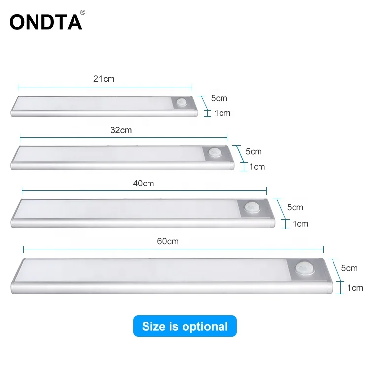 Rechargeable induction LED Light IR Motion Sensor Night Light Portable Cabinet Light
