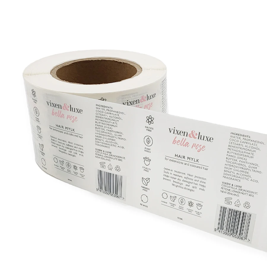 Пользовательские водонепроницаемые Прозрачные виниловые наклейки с логотипом, клейкая упаковка для косметики, стеклянная флакон для духов, этикетка