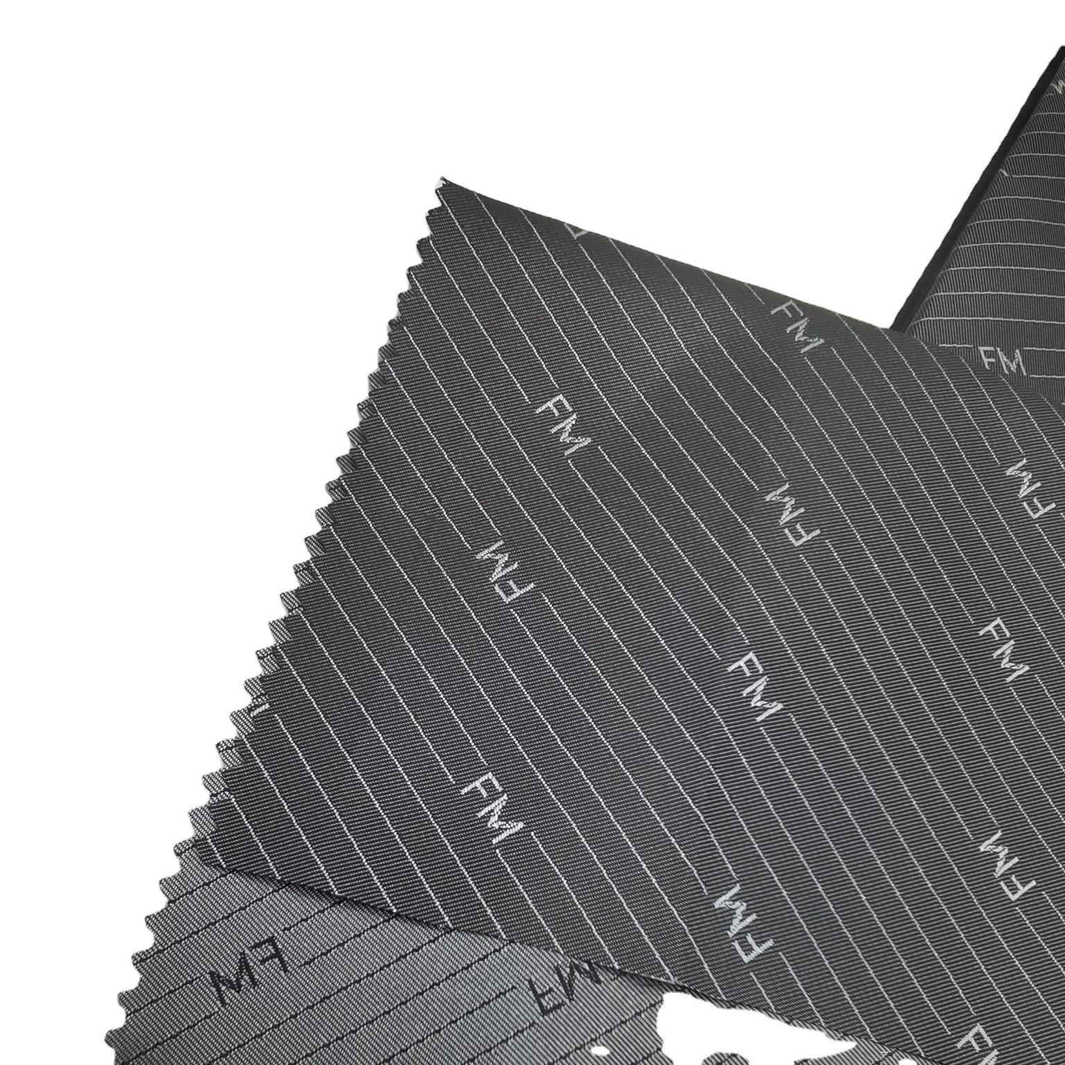 100% polyester jacquard FM letter cationic  luggage and clothes fabric with coated PU for Inner lining