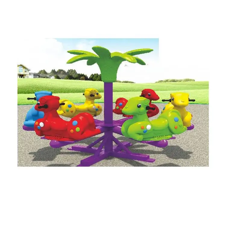 China supplier outdoor playground plastic animal merry go round rides for sale