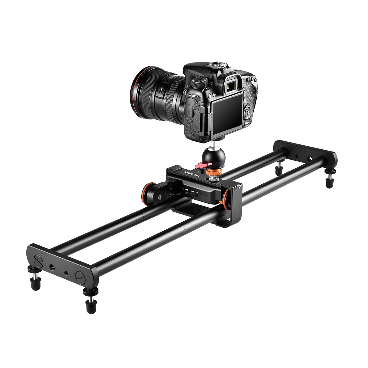 YELANGU Black Camera Motorized Slider Autodolly  for Dslr Camera And Smartphone