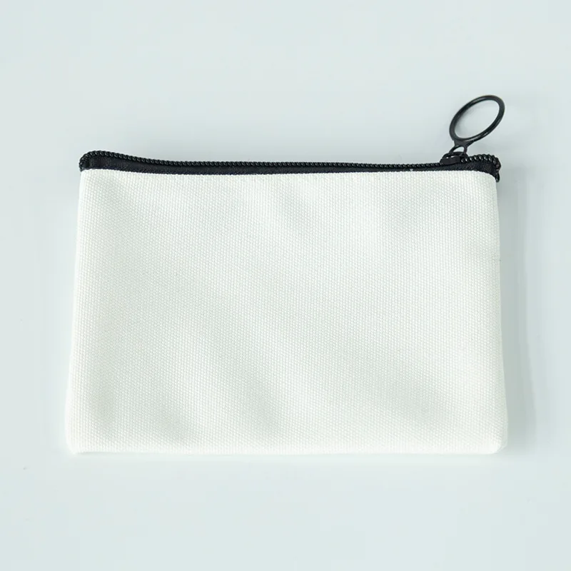 2024 New Blank pencil pouch DIY sublimation Pure white cosmetic bag factory wholesale Canvas Purse
