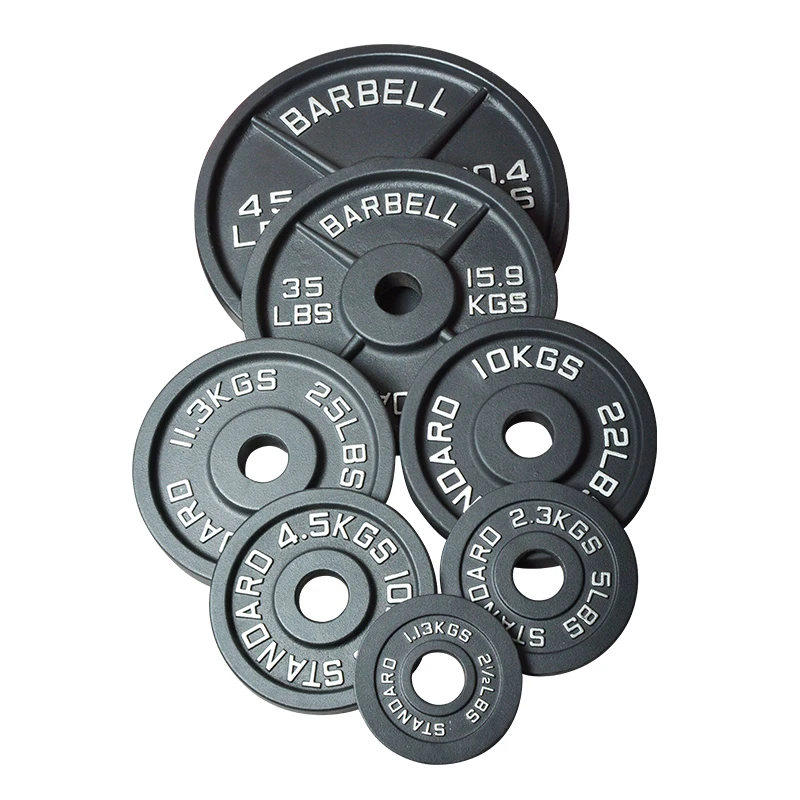 Professional Gym Weightlifting Rubber Barbell Bumper Weight Plate for Bodybuilding