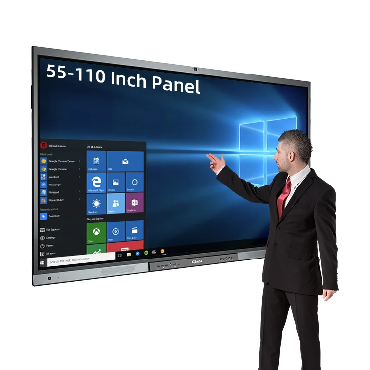 75 85 inch 4 32g 4k HD UHD LED Multimedia Multi Touch Smart Board Price Panel Interactive Digital Whiteboards