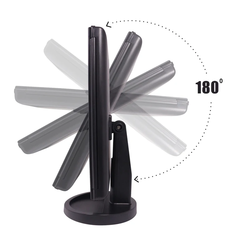 Новинка с подсветкой для макияжа косметическое зеркало таблицы со светодиодной подсветкой сенсорный экран подвижный 10X зеркало