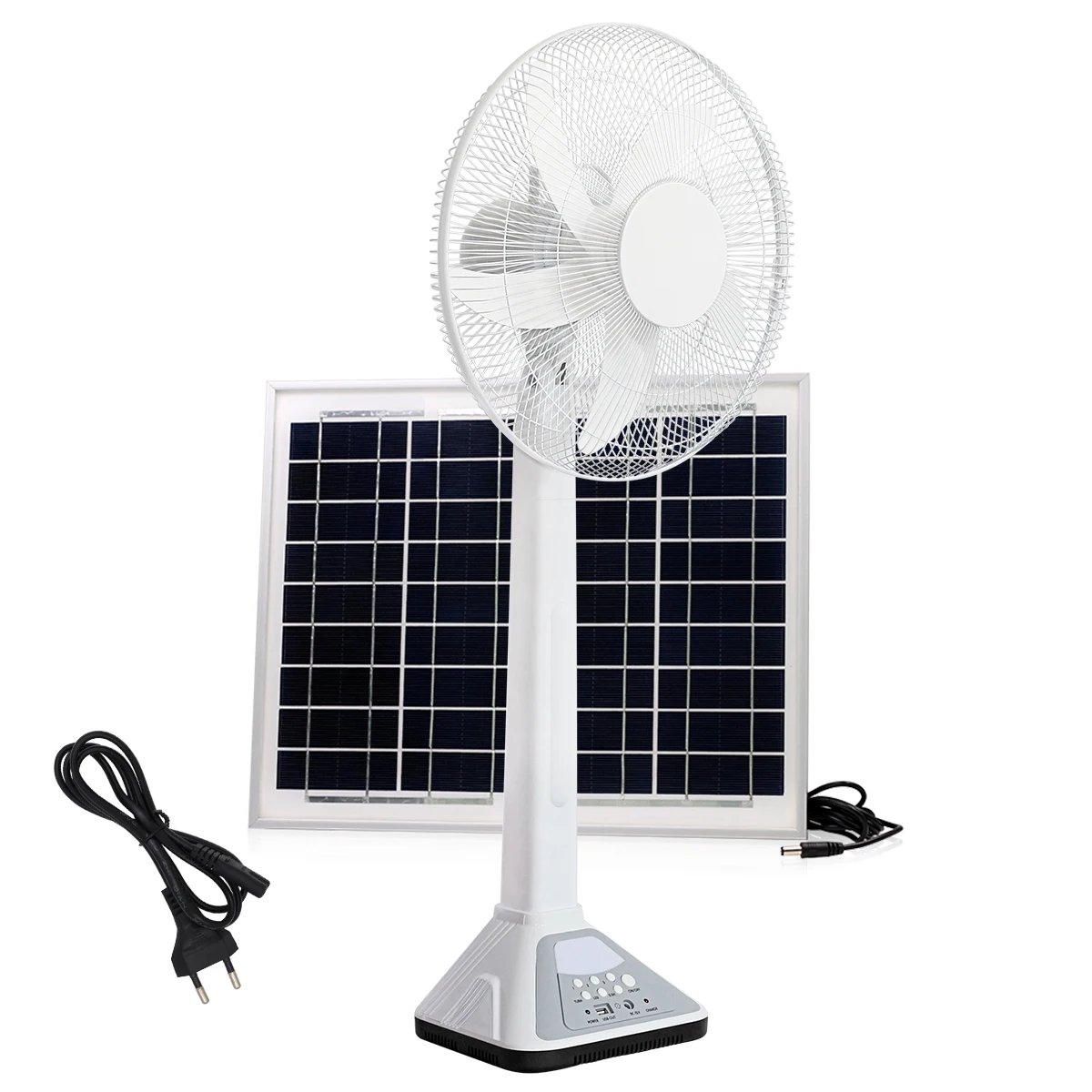 Sun power 16 Inch Energy Saving 40W Black up fan for  Home Camping Plastic Solar Fan (62407944081)