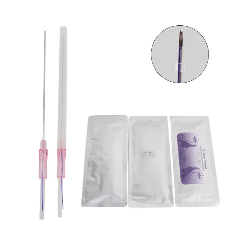 China supplier cog barbed 4d 18g 100mm pdo noble lift with blunt cannula w type long lasting beauty product