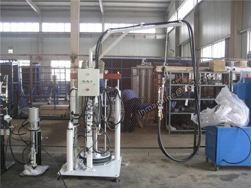 Hollow glass double glaze glass semi-automatic silicone coating machine