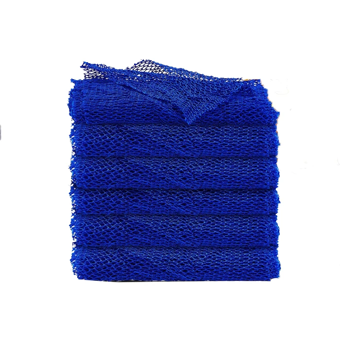 Factory Customized Nylon Scrub Exfoliating Bath Sponge African Net Wash Cloth For Skin Smoother