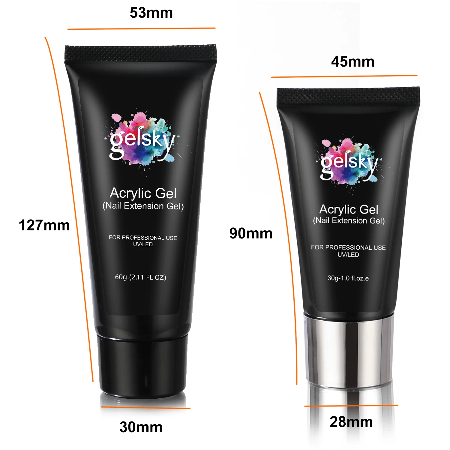 Gelsky New Product Supplier Nail Poly Gel Manufacturer Low Price Poly Gel Nail Kit Package Solid Color Poly Gel