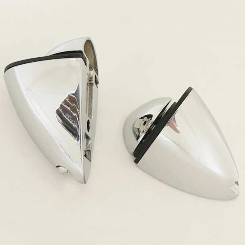 Zinc Alloy Bathroom Furniture Glass Door Clamp Hardware Adjustable Mirror Glass Shelf Clips Glass Clamp Bracket Holder