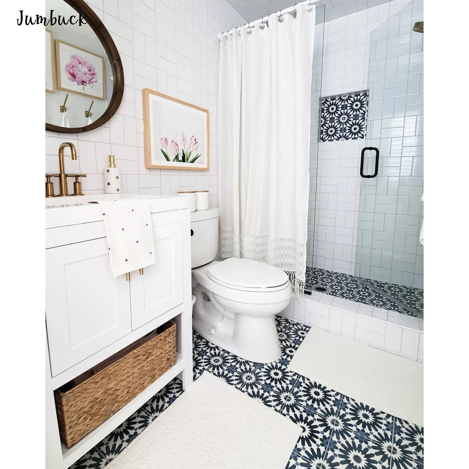 
Standard American shaker style white bathroom vanity 24 inches 