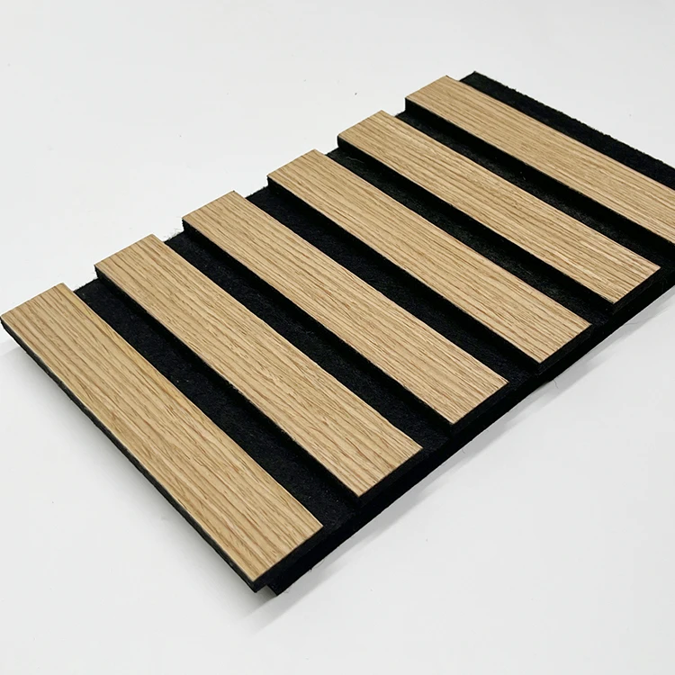 PET slat polyester sound wall panel vener indoor wood effect wall panel sheet wall wood panels for sound proof