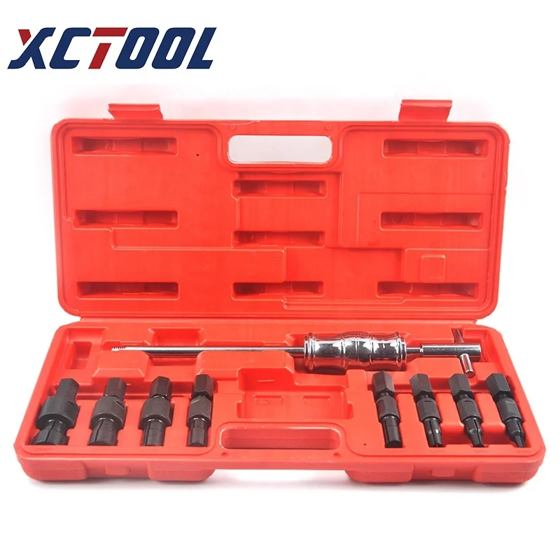XCTOOL 9 PCS  Car repair Auto Tool kit Blind Hole Bearing Puller Slide Hammer Bearing Internal External Removal Puller XC9061