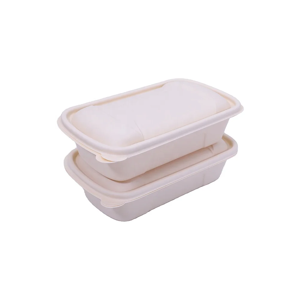 
Eco friendly biodegradable take away food packaging lunch box corn starch food box 