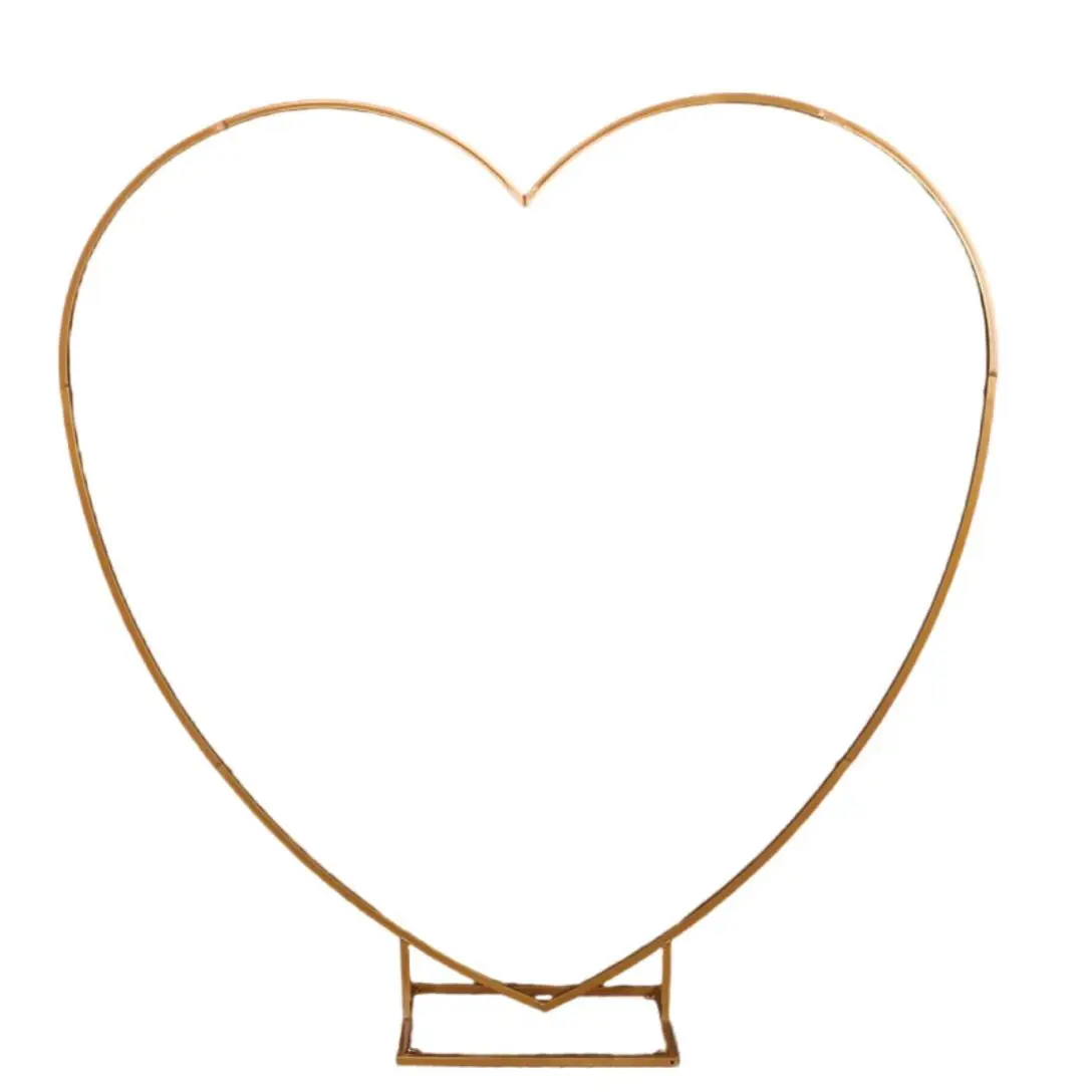 Новый свадебный реквизит железная арка в форме сердца рамка сценический фон свадебная АРКА украшение для свадьбы с