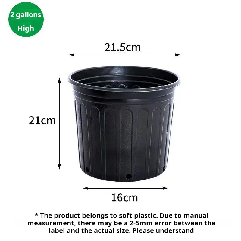 Plant Pot Plastic Flower Pots Creative Small Square Pots for Succulent Plants Garden Decor Black