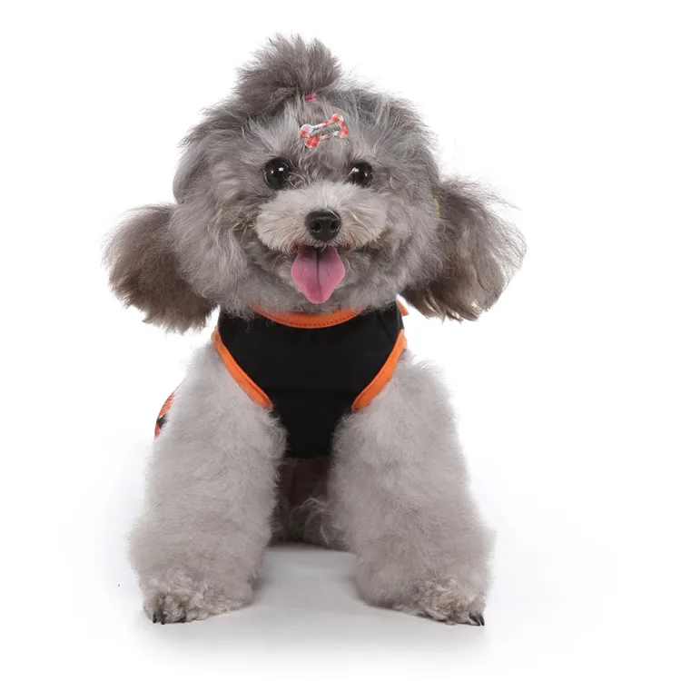 Funny Halloween Dog Clothes Ghost Dog Dress with Bowtie Cheap Wholesale