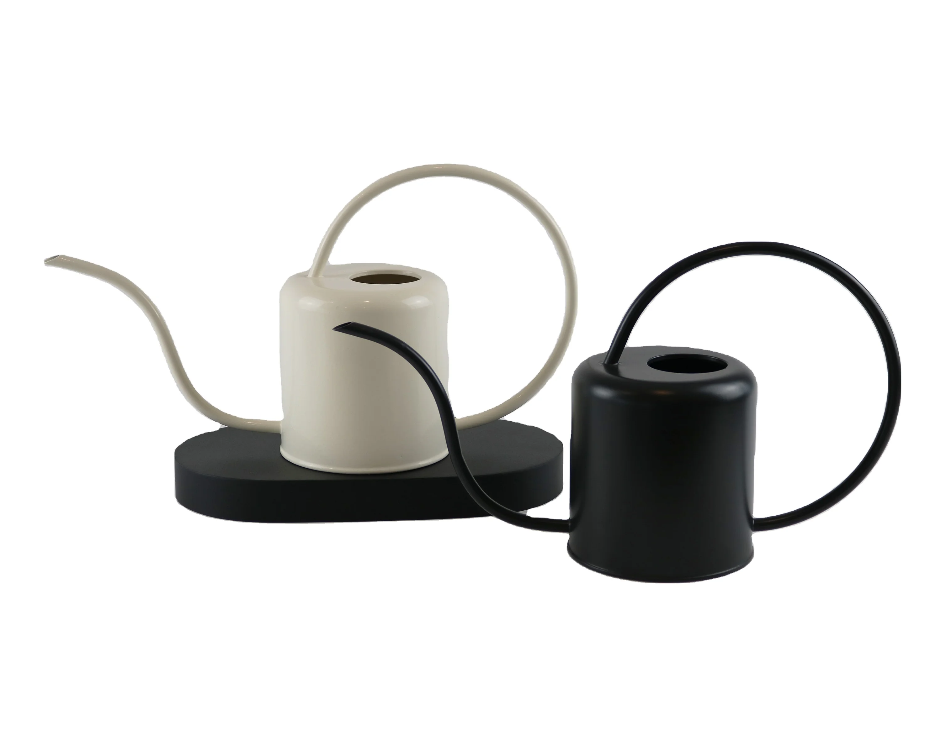 Банка для полива с длинным и узким носиком, оцинкованная металлическая банка с порошковым покрытием для садовых растений