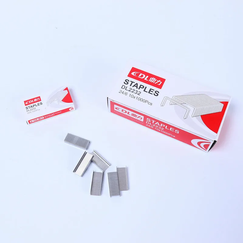 Office Binding Stationery Supplies High Quality Uniform Staples 24/6 General Staples Metal Binding Staples