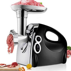 Electric Meat Grinder Factory OEM/ODM, Multifunctional Portable Home Appliances Food Processor Sausage Stuffer and Grinder