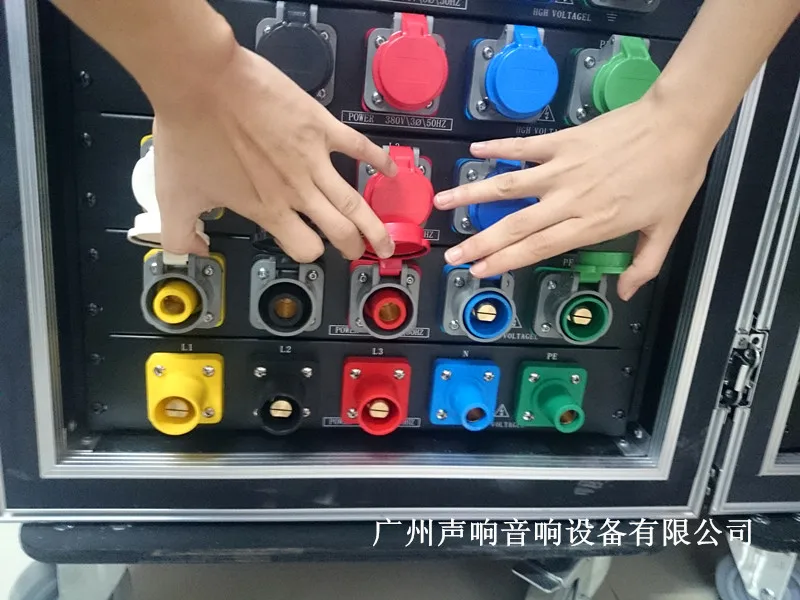 400A Camlock Stage Lighting Power Distribution Equipment 3 Phase Camlock Power Distro Box