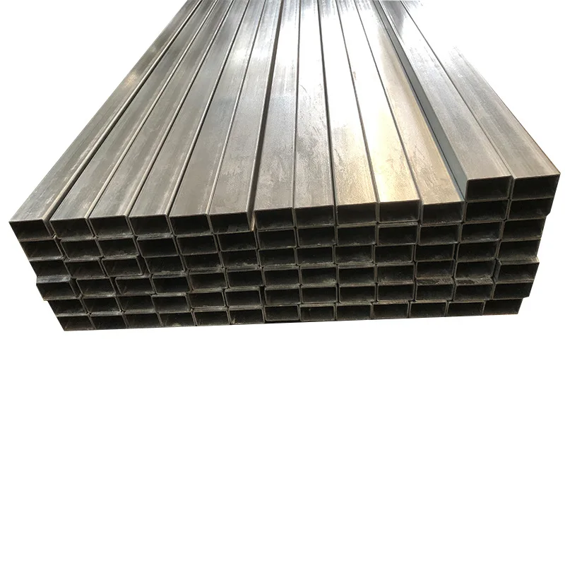 Zinc Coated Gi Tube Square Galvanized Carbon Steel Pipe Dia 2 Inch Iron Rectangular Tube Price Structure Square Pipe