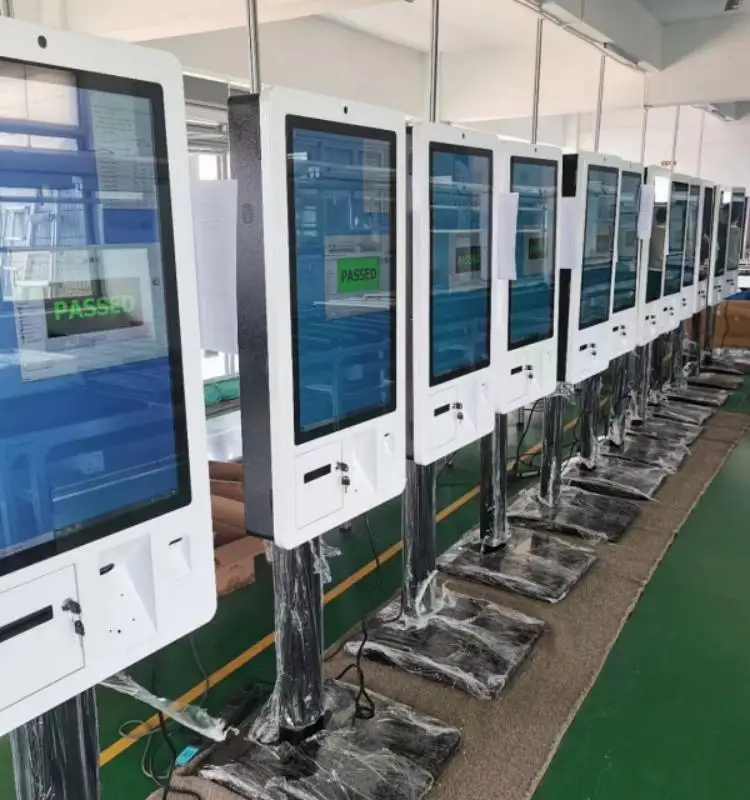 Hot Sale Fast Food 32-98 Inch Touch Screen Payment Kiosks Display Windows Self Services Kiosk