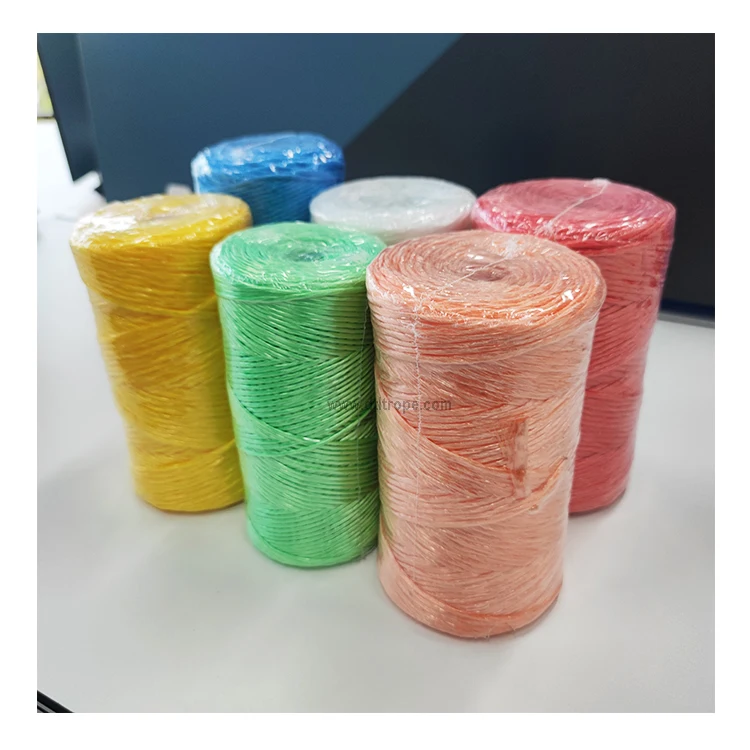 Hot Sale Customized Size UV Treated Agriculture Packing Fibrillated Hay Plastic Polypropylene PP Raffia Twine Baler Rope 2mm 3mm