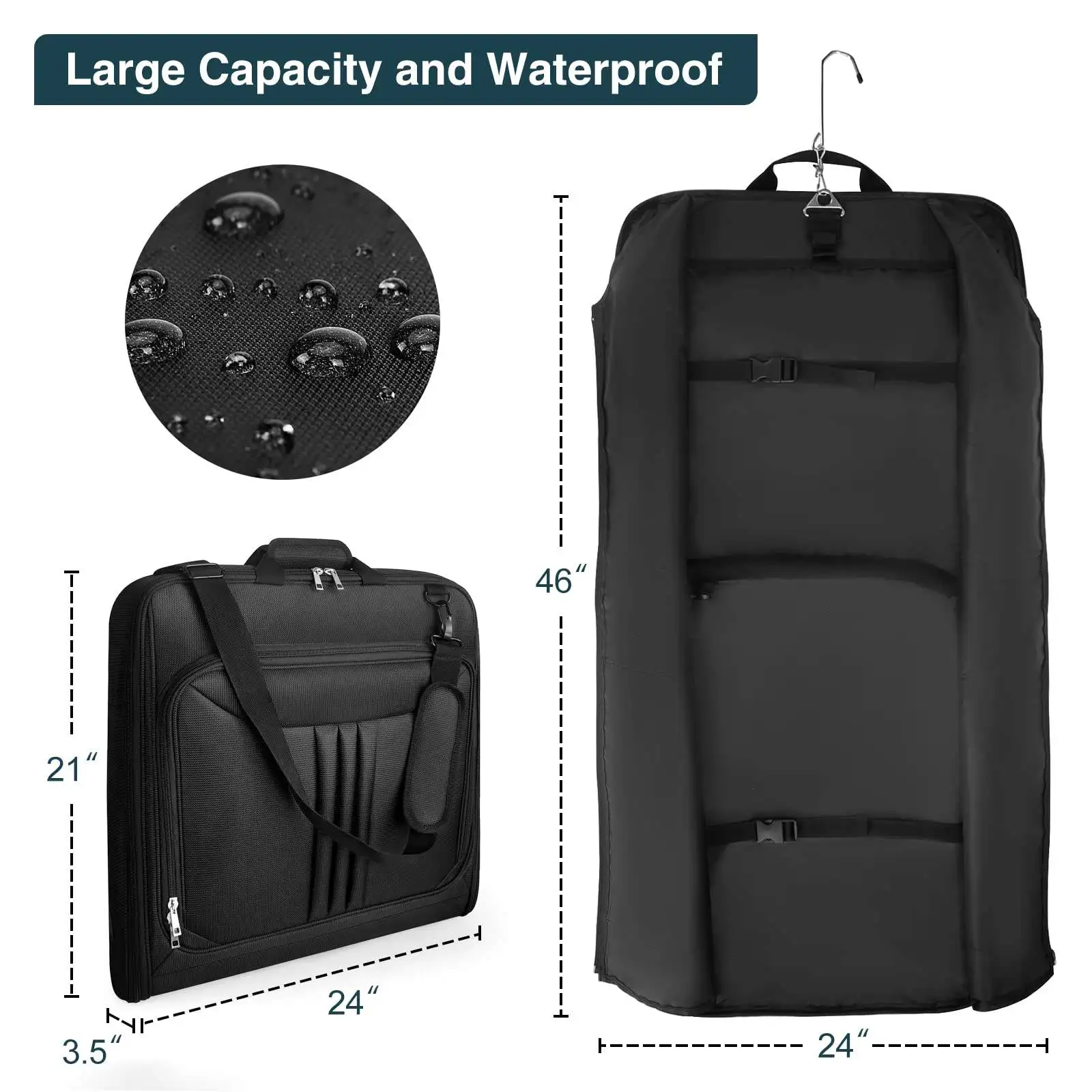 travel business suit premium travel bags suite case travelling bags luggage zip lock logo custom printed garment bags