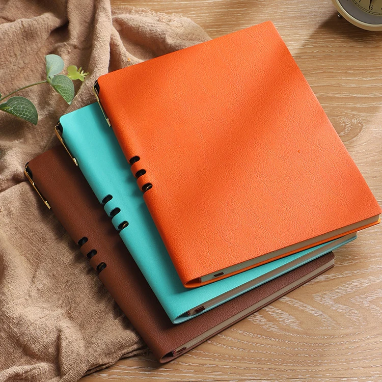 Promotional Leather Note Book Journal Gift Soft Cover Student A5 Note Book for Office