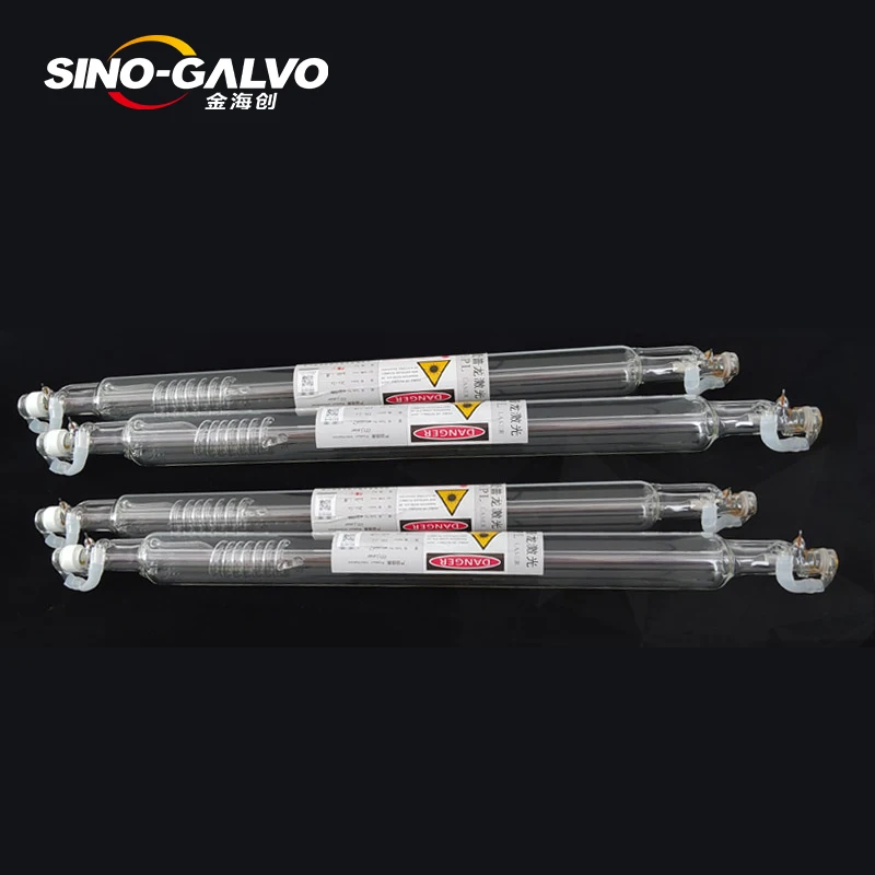 Sino-Galvo Laser Source 40w 60w 100w 150w Glass Co2 Laser Tube For Laser Marking / Cutting Machine