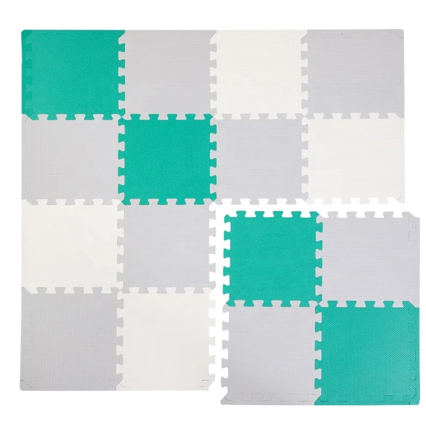 
16pcs Non Toxic Baby Play Mat Soft Foam Puzzle Mat 12x12